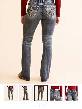 Buckle exclusive Rock Revival Embroidered Bootcut Jeans